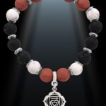 Root-Chakra-Gemstone-Bracelet-Silver-Shikhazuri