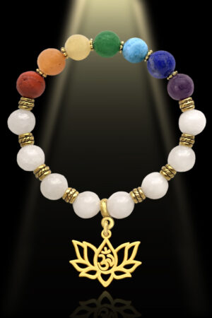 Seven-Chakra-Quartz-Bracelet-Gold-Lotus-Shikhazuri