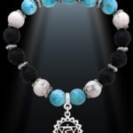 Throat-Chakra-Gemstone-Bracelet-Silver-Shikhazuri