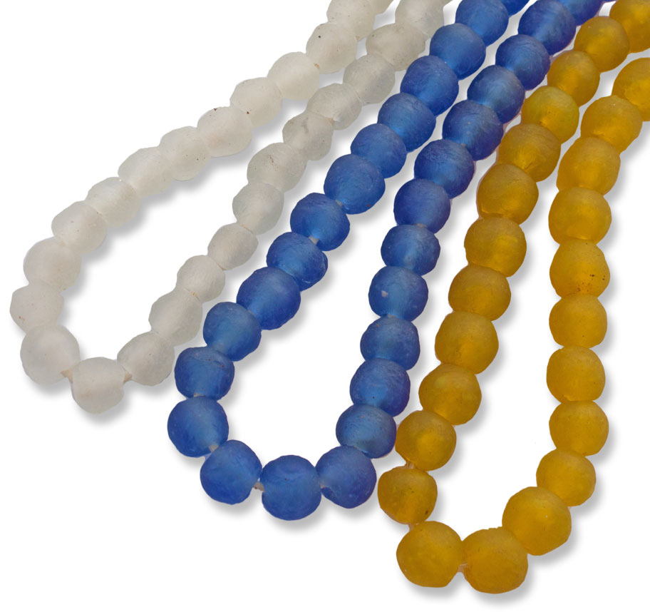 Yellow Blue White Beads
