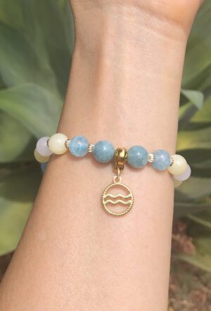 Aquarius Charm Bracelet Bloom by Shikhazuri 8mm