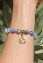 Cancer Charm Bracelet by Shikhazuri 8mm bead size