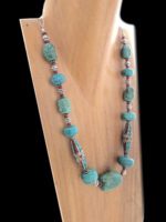 Laylani Turquoise Coral Necklace Mannequin View