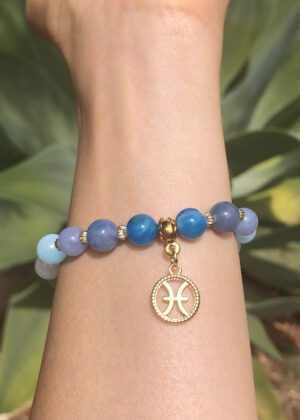 Pisces Charm Bracelet Bloom by Shikhazuri 8mm beads